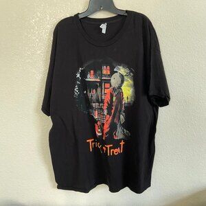 Trick R Treat Trick Movie Adult Halloween Costume T Shirt Black 2XL XXL